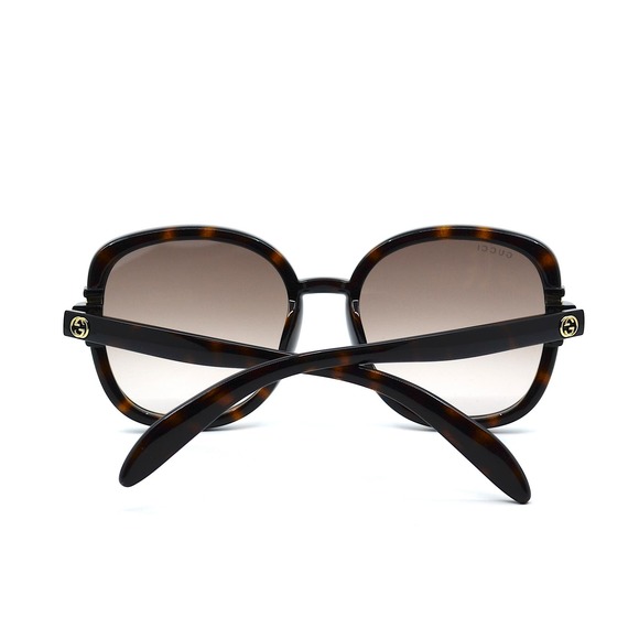 GUCCI GG1068SA 002 HAVANA BROWN OVERSIZED AUTHENTIC SUNGLASSES - Picture 6 of 10